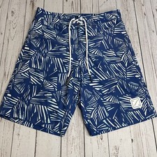 Mens American Eagle Board Shorts Swim Trunks Navy Blue Size Small 10" Inseam