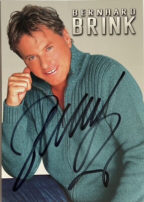 Bernhard Brink Signed Card Original Signature Signature Autograph Music