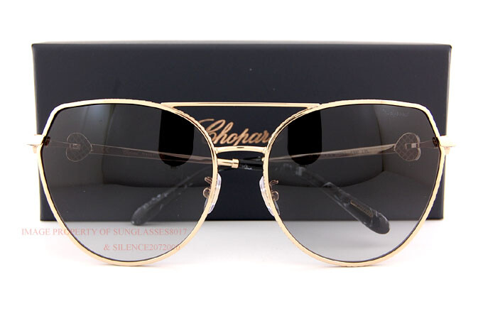 Brand New Chopard Sunglasses SCH C87S 0300 Gold/Gray 