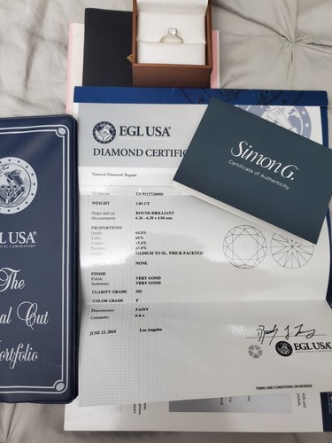 Simon G Engagement Ring - Picture 4 of 6