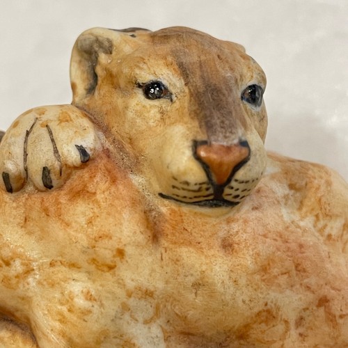 Boehm Lion Cubs In The Round Figurine Vintage 1982 Porcelain Sculpture England - Picture 5 of 11