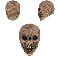 Funny Wry Mouth Cosplay Skeleton Scary Skull Halloween Mask Party Full Face Prop