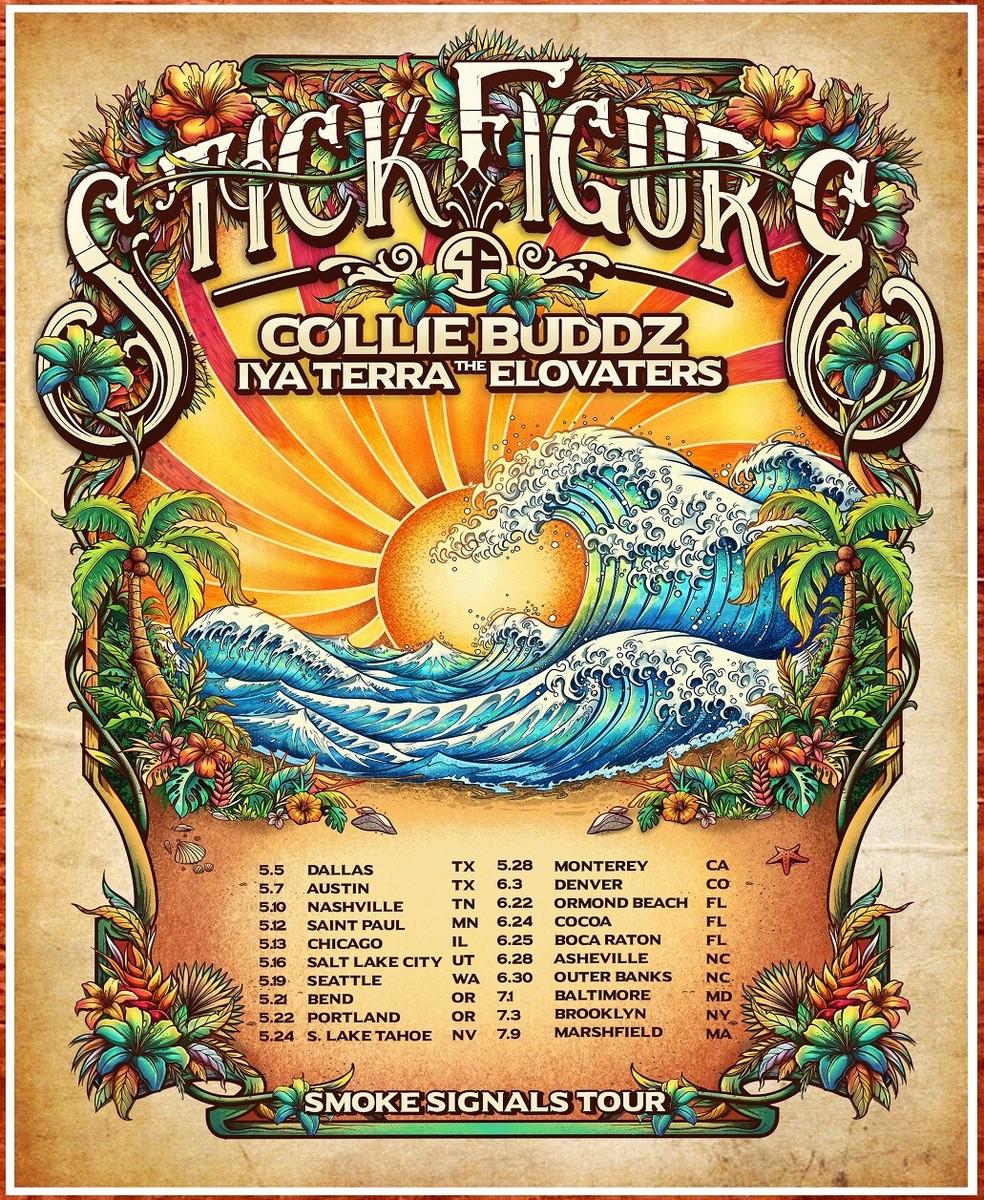 STICK FIGURE | COLLIE BUDDZ | IYA TERRA 2022 Tour Ltd Ed New RARE