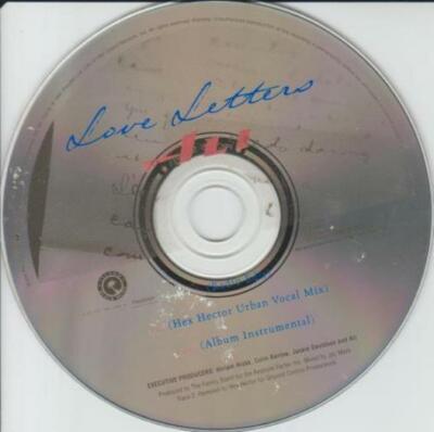 Ali: Love Letters PROMO MUSIC AUDIO CD Radio Edit Hex Hector Urban Vocal Mix 3tk