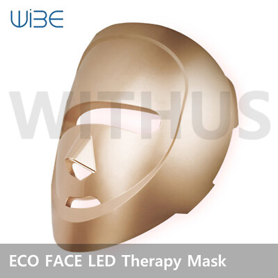 ECO FACE LED Therapy Mask Home Skin Care Device White / Gold - Tracking