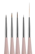 5pcs Nail Art Liners Striping Brushes Fine Line Drawing Detail Painting Blending