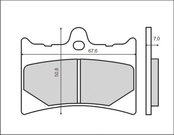 Plaquettes de frein KH126 supprimez les sifflements sur Aprilia 125