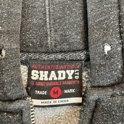 Shady 08 Eminem Y2K Herren Langarm Hoodie mit Reißverschluss grau - Bild 4 von 11