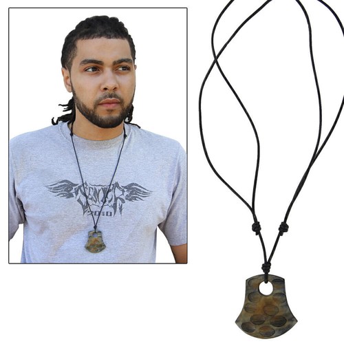 Handmade Bovine Horn Adjustable Jewelry Gypsy Essence Pendant Fashion Necklace - Picture 2 of 5