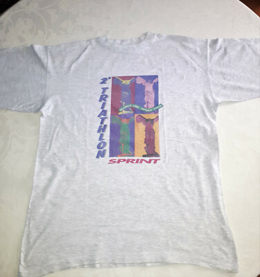 Vintage T-SHIRT T-SHIRT TRIATHLON Juli 1995 VITTORIO VENETO SILCA ULTRALITE