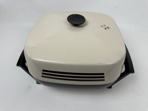 Vintage West Bend 12” Electric Skillet No. 1440 Square Lid USA Made Works Great - Picture 2 of 11