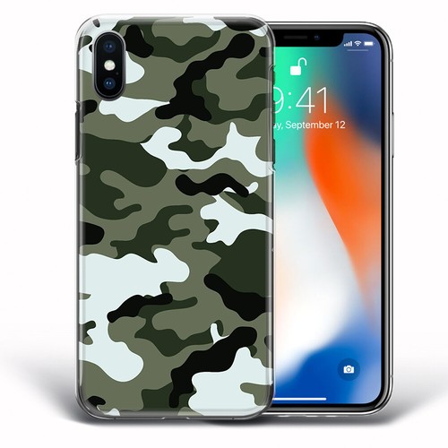 CAMO CAMOUFLAGE 4 ARMY iPhone 5 SE 1 2 3 6 7 8 Xs XR MAX PLUS PHONE CASE COVER - Photo 6 sur 15
