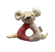 Sterntaler Maus Mouse rot beige 12 cm Rassel Greifling Kuscheltier Pl&uuml;schtier