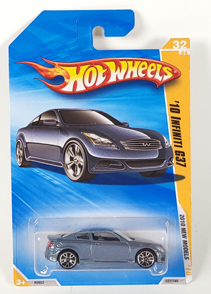 ホットウィール インフィニティG37 日産 Hot Wheels '10 Infiniti G37 blue/grey Infinity on base 2010 New