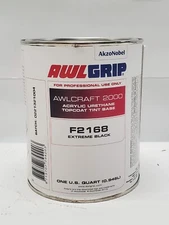 Awlgrip F2168 Topcoat 2000 Acrylic Urethane Tint Base Extreme Black Paint QT