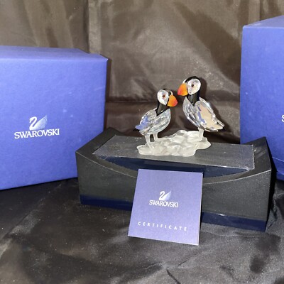 SWAROVSKI 馬 クリスタル Swarovski Malachite Kingfishers Crystal Figurine : Amazon.ca