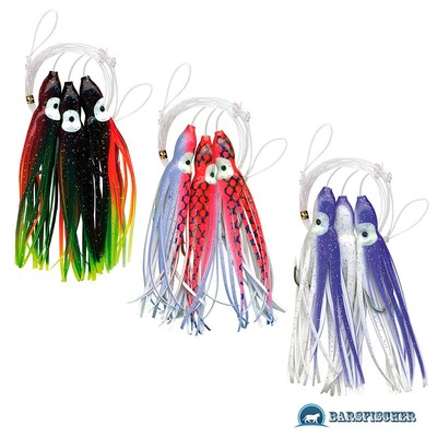 OCTOPUS  RIG VORFACH MEERES-SYSTEM 9cm, HAKEN 4/0 KOMPLETT MONTIERT PILKSYSTEM