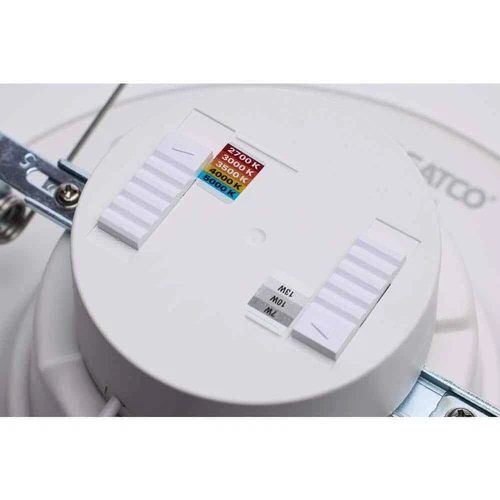 SATCO 5.6 in. Adjustable Watt CCT Stepped Baffle Dimmable LED Trim - Picture 7 of 10