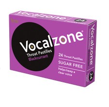 Vocalzone Throat Pastilles Helps Keep A Clear Voice Blackcurrant 24 Pastilles