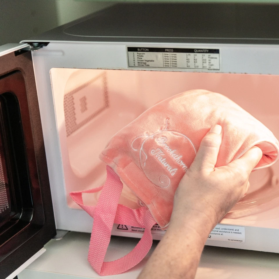 Microwave Heating Pad - Heated Neck Wrap - Clay Beads & Lavender for Moist Heat - Image 3 of 4