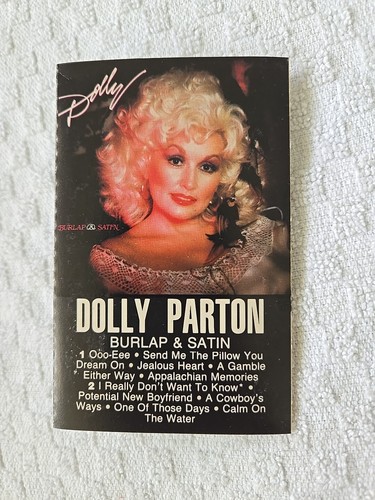 Dolly Parton Burlap & Satin Cassette Tape 1983 RARE - Picture 5 of 5