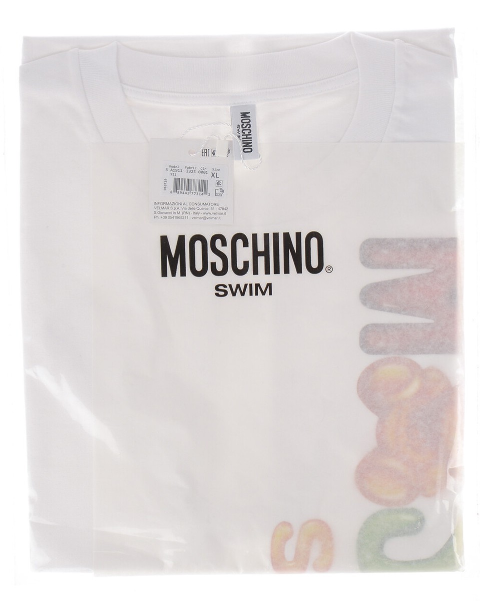 T-shirt Moschino Swim Homme - Blanc - Taille M - Neuf Avec étiquettes