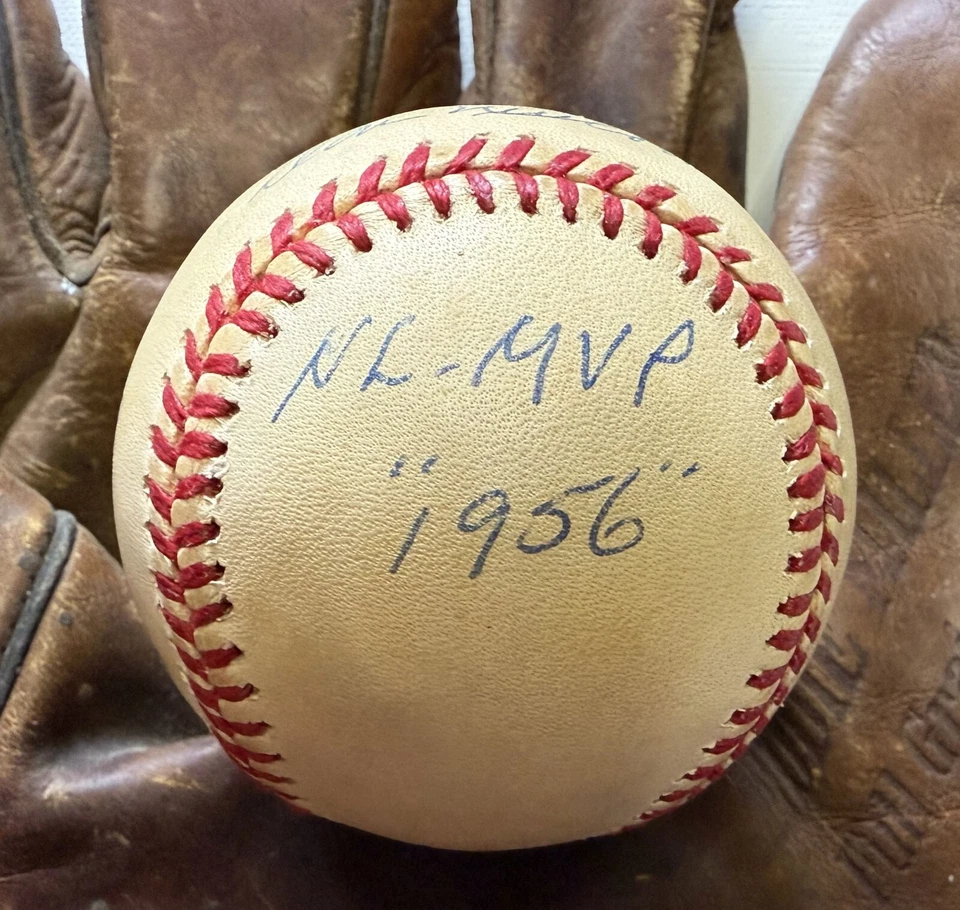 Don Newcombe Signed Autographed Lifetime Stats National League (ONL) Baseball - Image 3 of 4