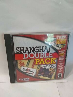 Shanghai Double Pack 2001 PC Computer Game 12 Tile Layouts Crosswords & More Sal