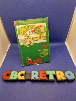 Boogerman Man Manual Only Super Nintendo SNES PAL EUR UK UKV - Tracked Post