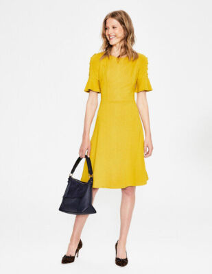 Boden LADIES Alexis Dress YELLOW J0267 RRP £80 BRAND - Main Image