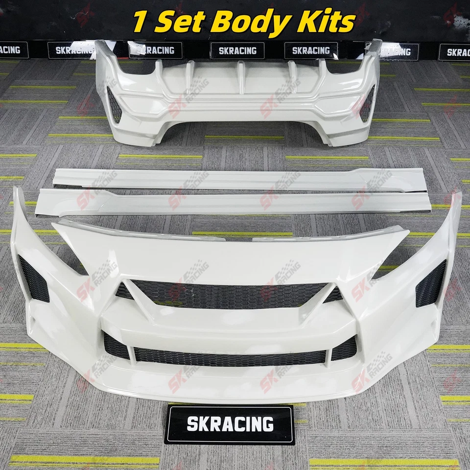 Kits de labios difusores de parachoques delantero trasero PP sin pintar para Nissan Altima Sentra 2019+ Foto 3 de 4