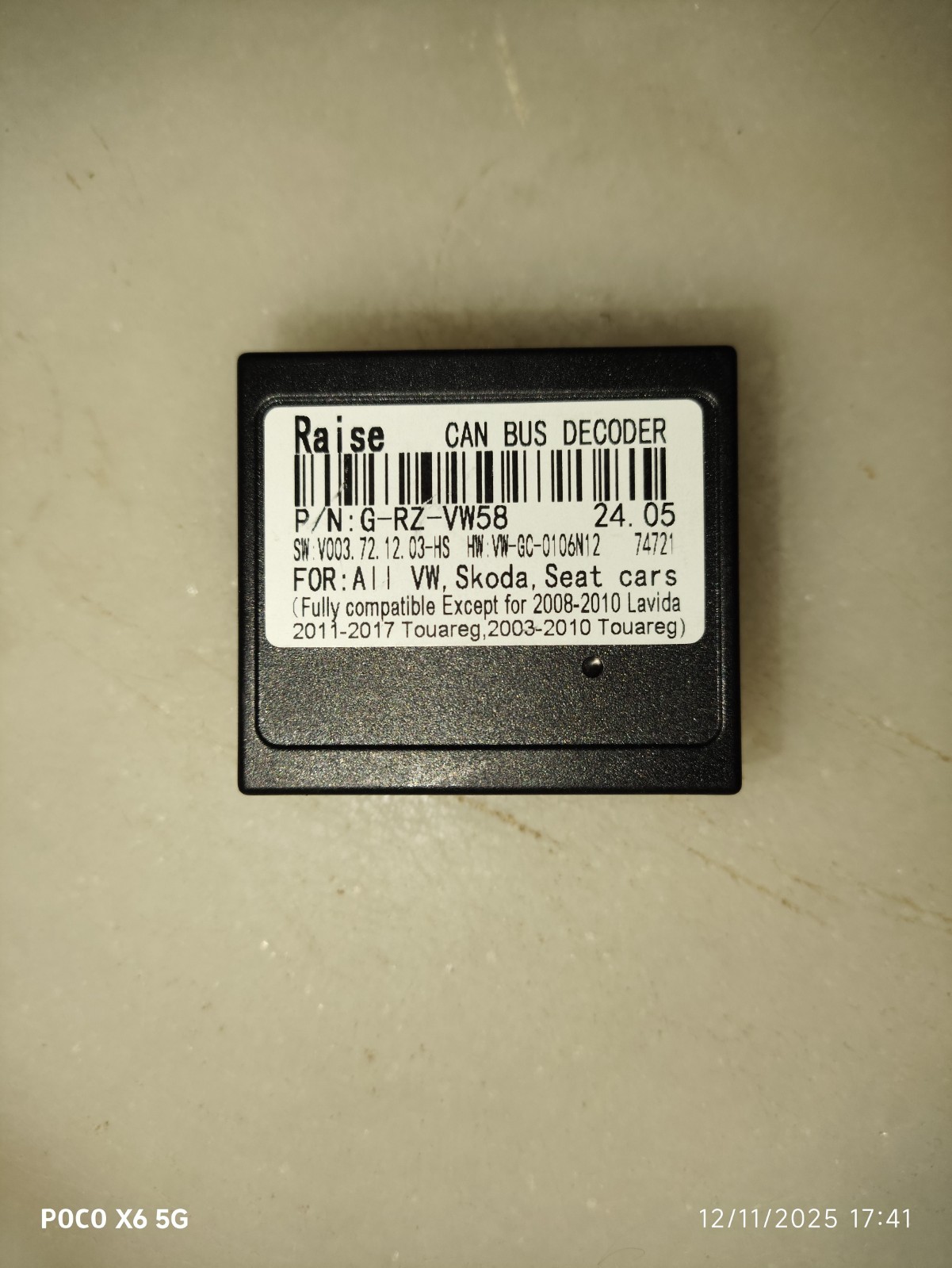 Car Canbus Decoder adattatore VW Seat Skoda Autoradio leggere foto - descrizione