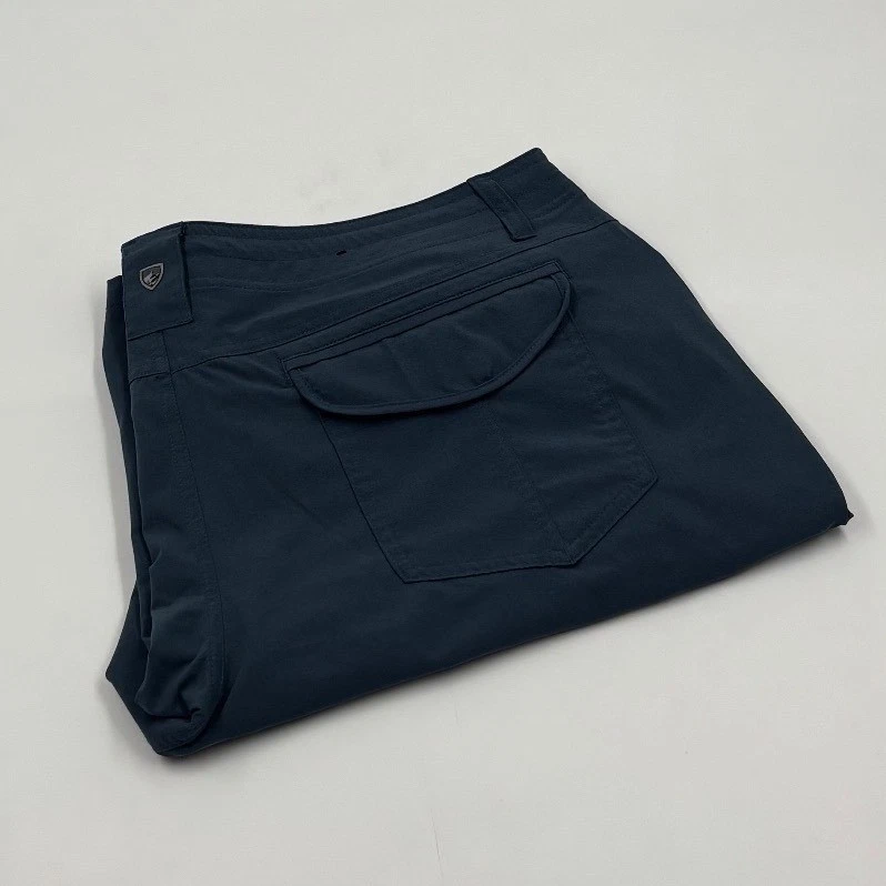 Kuhl Women's 16 Freeflex Cargo Blue Nylon Blend Hiking Outdoor Pockets Shorts