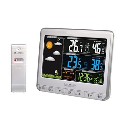 La Crosse Technology WS6826 Wetterstation mit Farbdisplay und Aussensensor