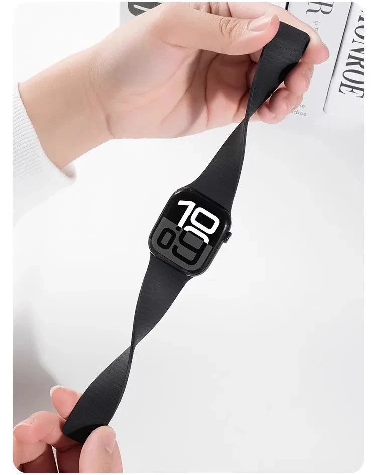 Correa magnética para Apple Watch Ultra 3 2 SE 11 10 9 8 7 6 iWatchBand 49 mm-40 mm Foto 3 de 4