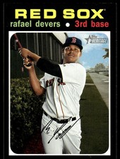 Rafael Devers 2020 Topps Heritage #145 Boston Red Sox FREE SHIPPING AutographDen