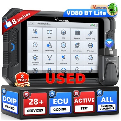USED VD80 BT Lite Car OBD2 Scanner Bidirectional Diagnostic Tool IMM0 ECU Coding