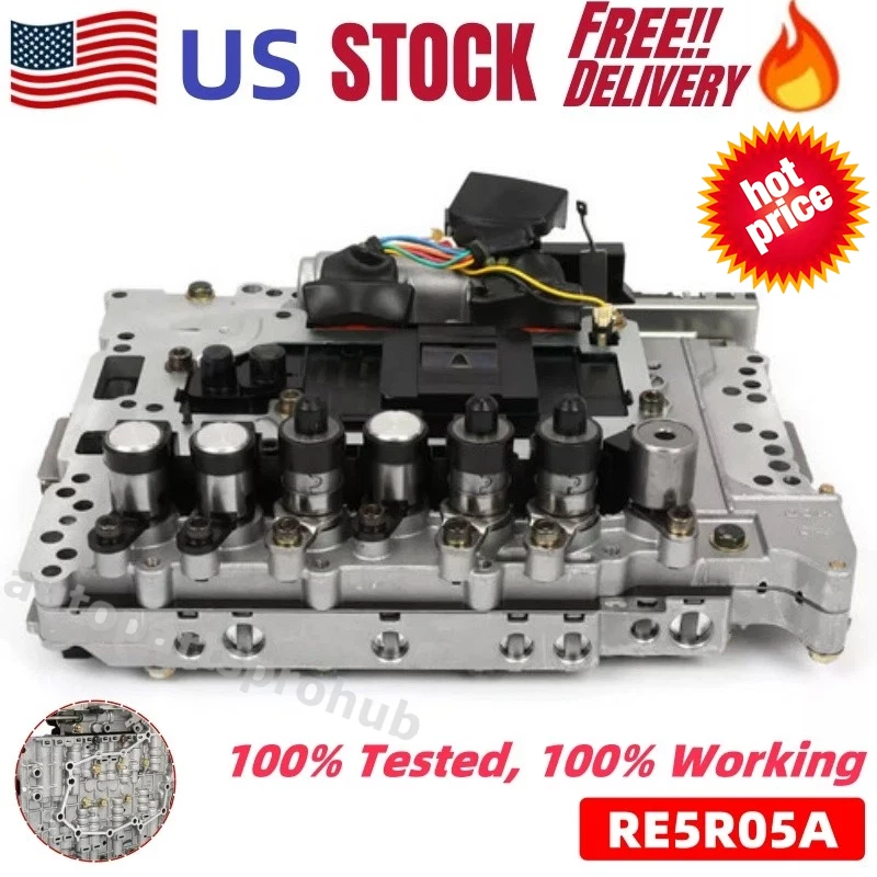 RE5R05A Cuerpo de válvula Solenoide TCM para Infiniti EX35 FX35 FX45 G35 G37 Q45 M45 EE. UU. Foto 2 de 4