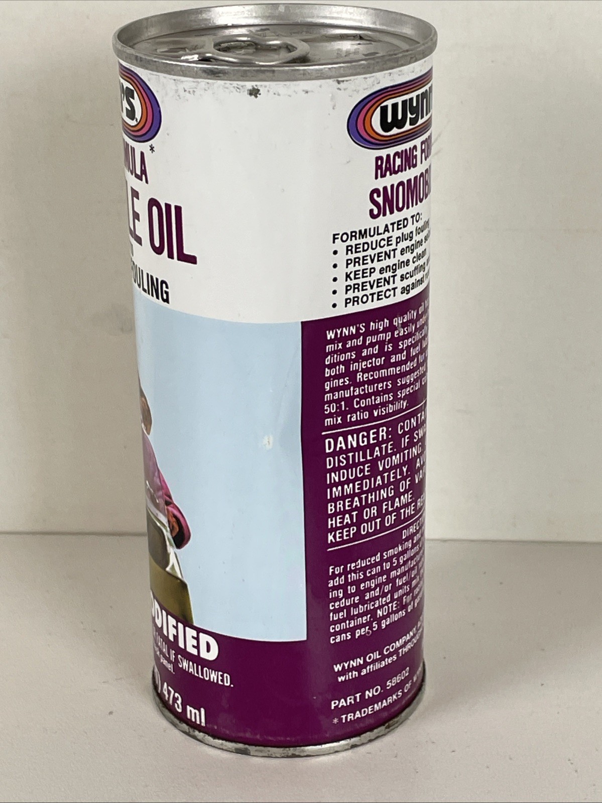Wynn's Racing Formula Snomobile 16 Fl. Oz. Oil Vintage Unopened Can