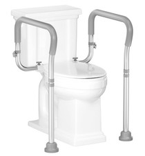 HOMLAND Toilet Safety Rail for Seniors with Adjustable Height  Width, Toilet...