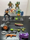 Vintage TMNT Teenage Mutant Ninja Turtles Action figure Lot w/ Acc & Weapons W17