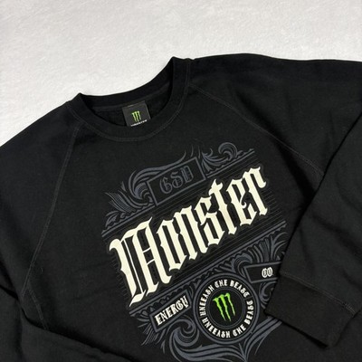 Monster Energy Sweatshirt Mens XXL Black NASCAR Auto Racing UNK Promotional