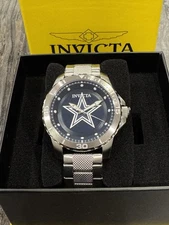 Invicta X NFL Dallas Cowboys Mens Watch 48mm Silver/Blue 48083