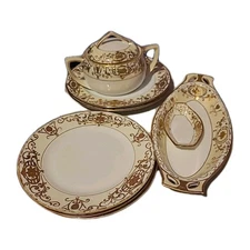 8 Pc Noritake Christmas Ball 16034 175 Sugar Bowl Lunch Salad Celery Relish Dish