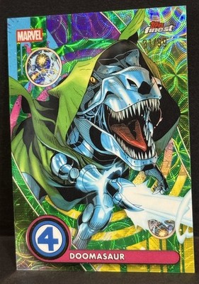 2026 Finest Fantastic Four #NZ-028 Doomasaur Negative Zone Green