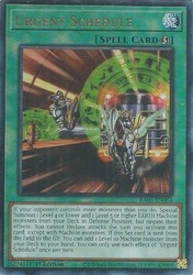 Urgent Schedule RA05-EN064 Ultimate Rare 1st Edition