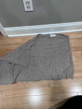 Rachel Zoe One Size 100 Cashmere Poncho Style Cape Sweater SMALL TEAR AT SEAM
