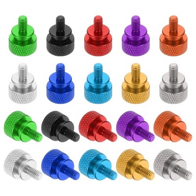 10 Pcs Computer Case Thumb Screw M4x8mm Knurled Screws 10 Color