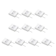 10 Pcs Ceramic Resistors, 5W 0.5 Ohm 5% Non-inductive Cement Ceramic Resistor