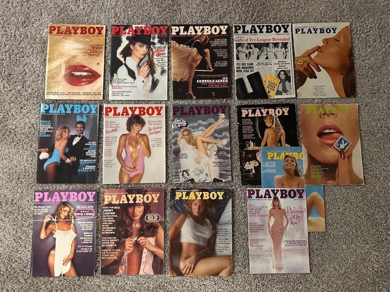 15 1970's Playboy Magazine Cover's (Cover Only)